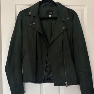Kut from the Kloth Dark Green Leather Jacket